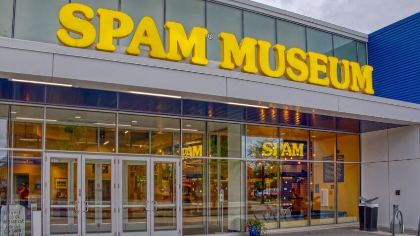 Austin, Minnesota, USA 5-1-19The Spam Museum is dedicated to the canned Meat Product.