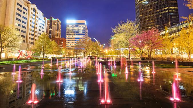 Public  Citygarden in downtown st.