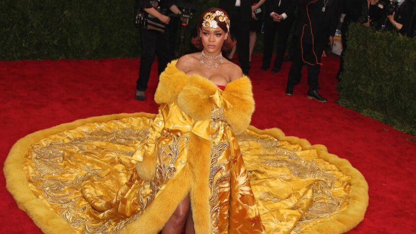 Rihanna Costume Institute Gala Benefit celebrating China: Through the Looking Glass, Metropolitan Museum of Art, New York, America - 04 May 2015.