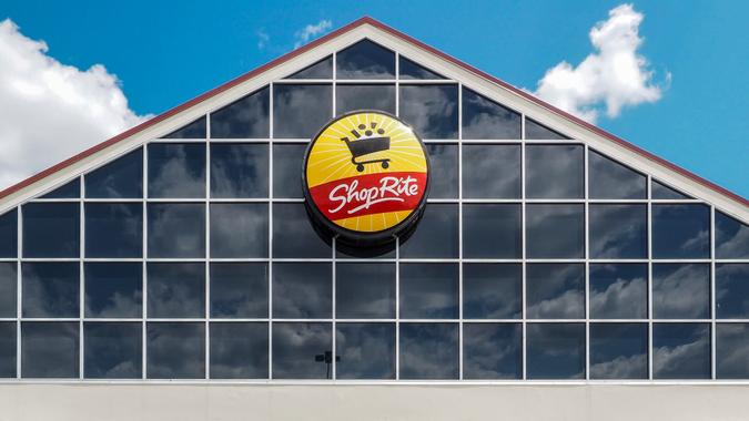 Monticello, NY, USA - July 14, 2019: Entrance to the store.