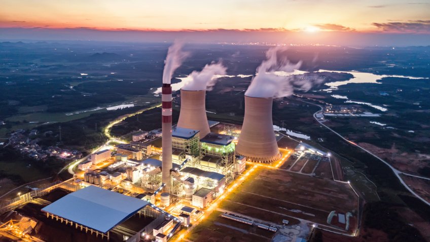 Thermal power station.