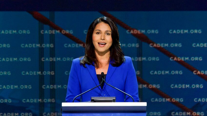 San Francisco, CA - June 01, 2019: Presidential candidate Tulsi Gabbard, U.