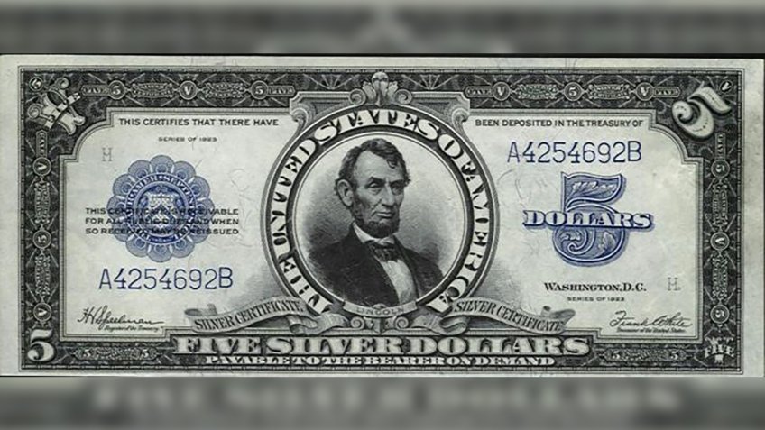 US $5 1923 Silver Certificate