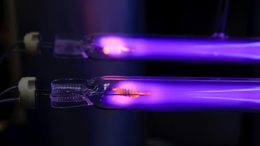 UV-lamps on test run.