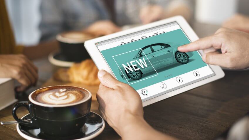 new car search tablet