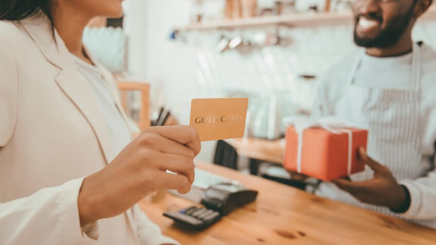 woman gift card