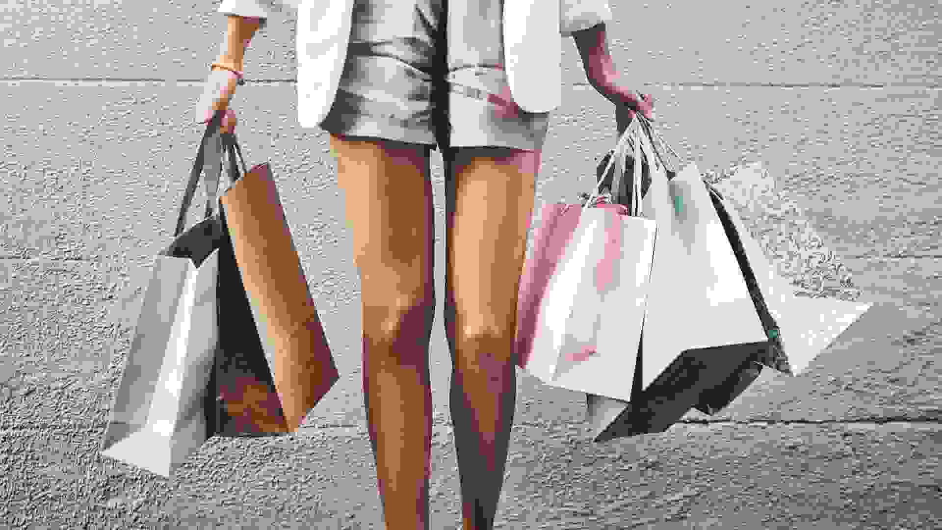 Cropped shot of an unrecognizable woman out shopping in the city.