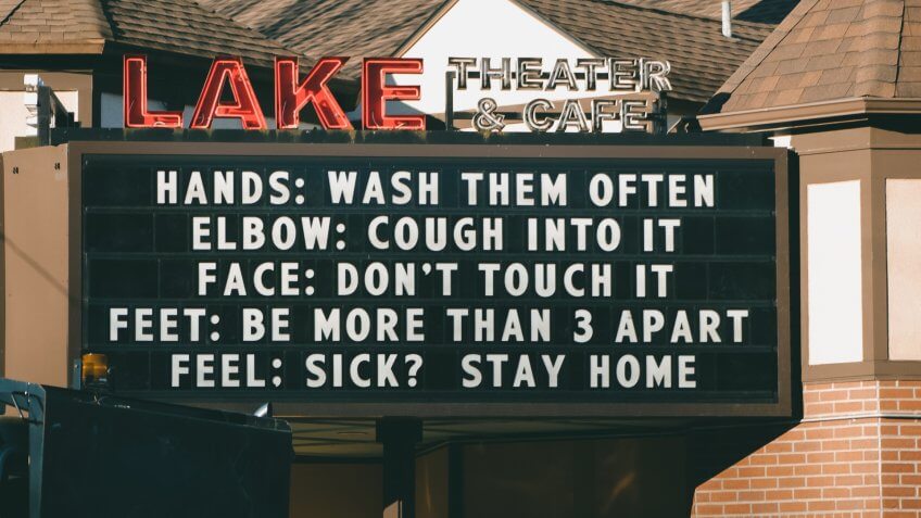 Mandatory Credit: Photo by Gillian Flaccus/AP/Shutterstock (10586295a)Marquee outside the Lake Theater & Café in Lake Oswego, Ore.