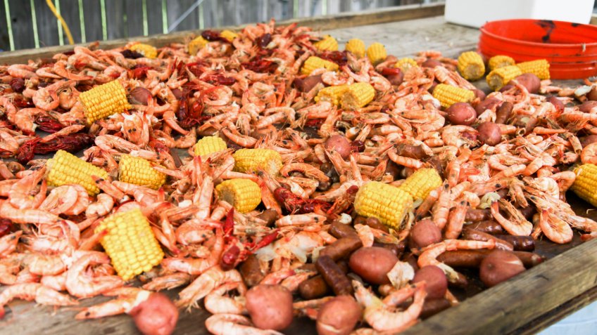 shrimp boil in Mobile Alabama.