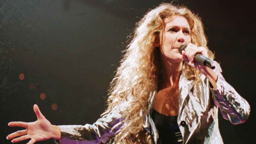 DION Singer Celine Dion performs "Declaration of Love" during the first concert of her current world tour starting at Boston's Fleet CenterCELINE DION, BOSTON, USA.