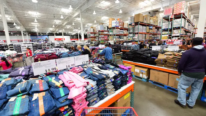 NEW YORK CITY - SEPTEMBER 30 2017: Costco stores joined other national retailers in offering an emergency survival kit for $1000.