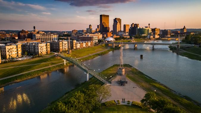 Dayton Ohio skyline