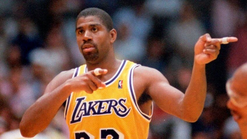 Earvin Magic Johnson In Inglewood, CalifLakers Magic Johnson, Inglewood, USA.