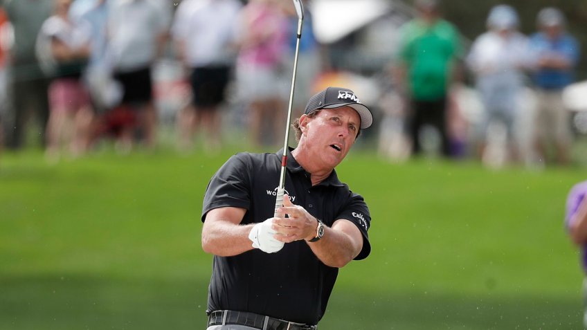 Mandatory Credit: Photo by John Raoux/AP/Shutterstock (10575930o)Phil Mickelson hits a shot on the first fairway during the second round of the Arnold Palmer Invitational golf tournament, in Orlando, FlaBay Hill Golf, Orlando, USA - 06 Mar 2020.