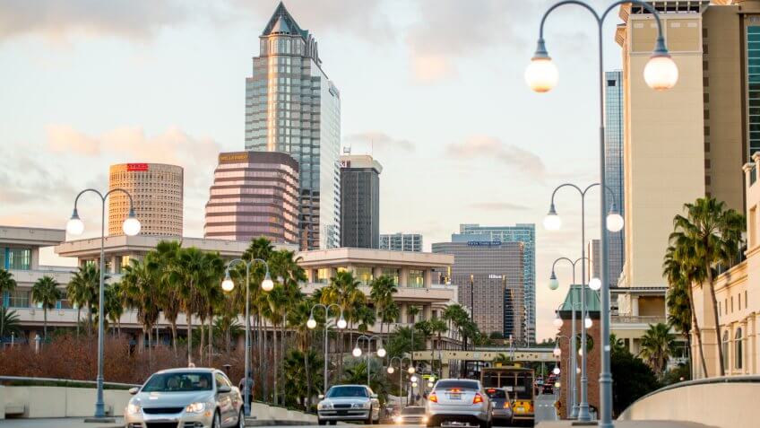 Tampa downtown, Florida, USA.