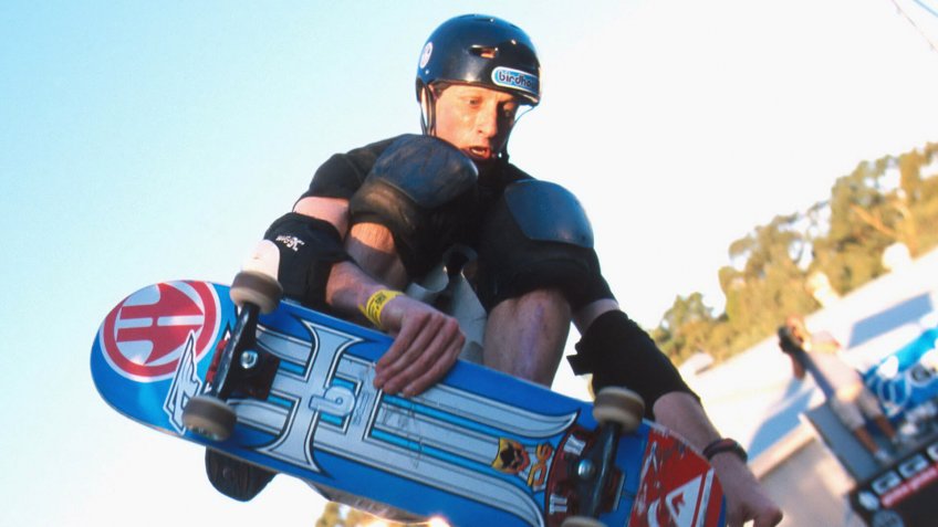 Skateboarder Tony Hawk Skateboarding.