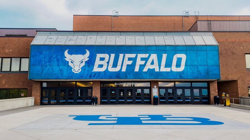Buffalo, New York/United States - September 18, 2018: University at Buffalo Alumni Arena.