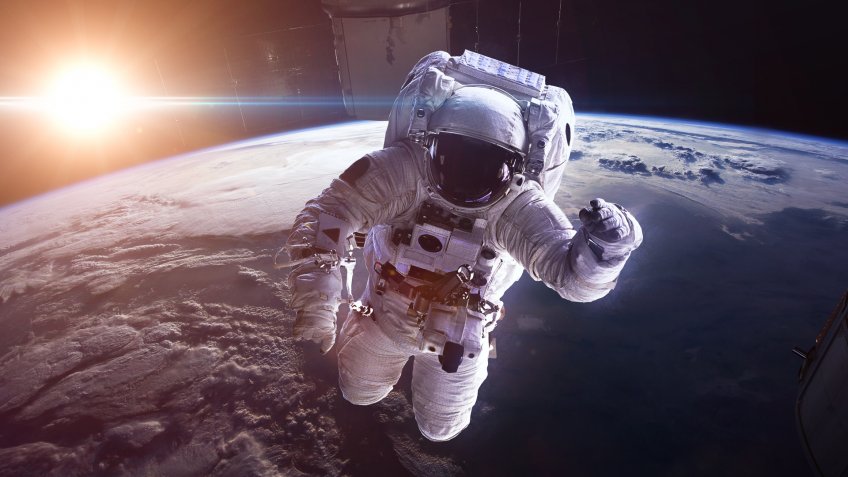 astronaut in space