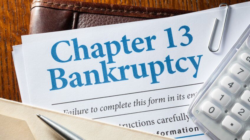 Documents for filing bankruptcy.