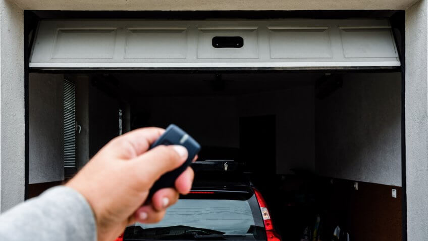 man garage door