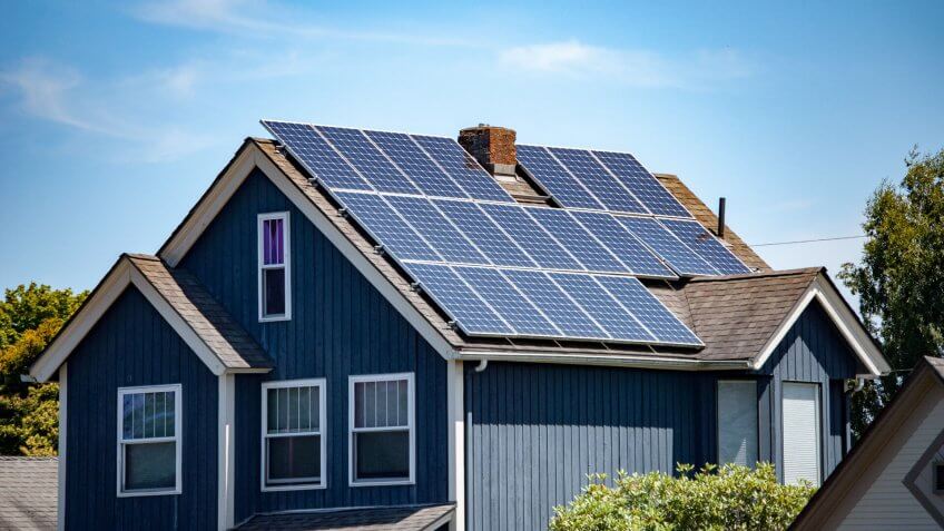 solar panel house