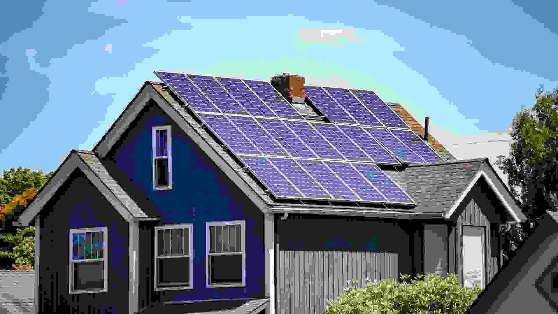 solar panel house