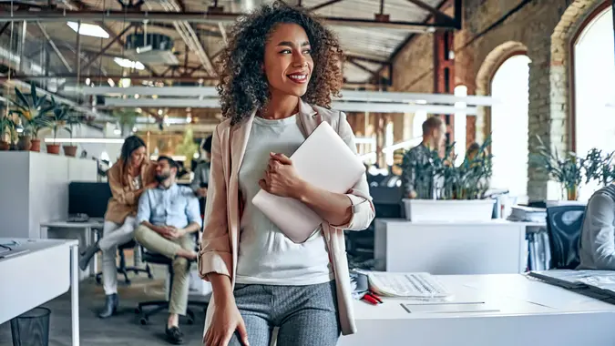 Group of young multiracial business people are working in modern office.