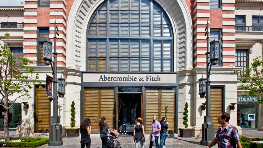 Los Angeles, USA - May 7, 2013: Abercrombie & Fitch, The Grove shopping mall, Los Angeles.