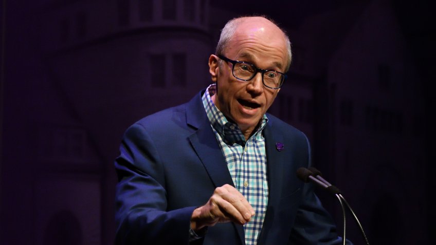 Mandatory Credit: Photo by Mark Reinstein/Shutterstock (10428607e)Alan Murray the CEO of Fortune delivers a Landon Lecture titled 'The Future of Facts: Searching for the Truth in the 21st Century'Landon Lecture At Kansas State University, USA - 27 Sep 2019.