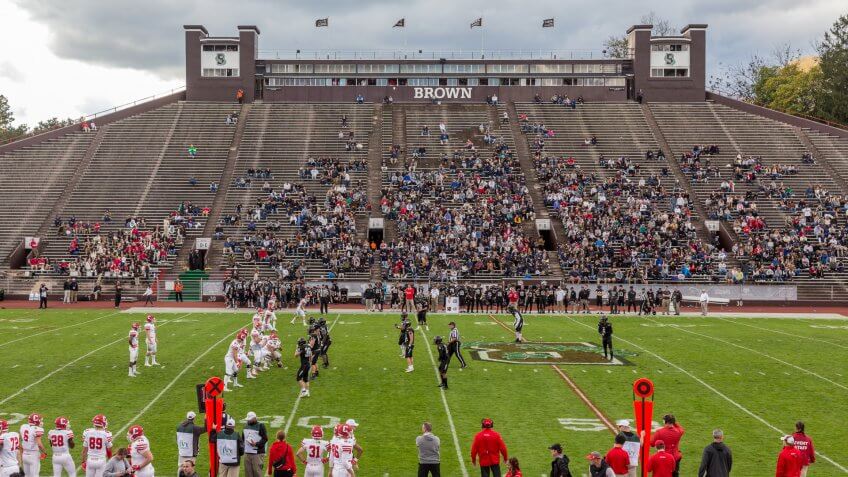 Brown plays Cornell, Oct 20, 2018 at Brown Stadium.