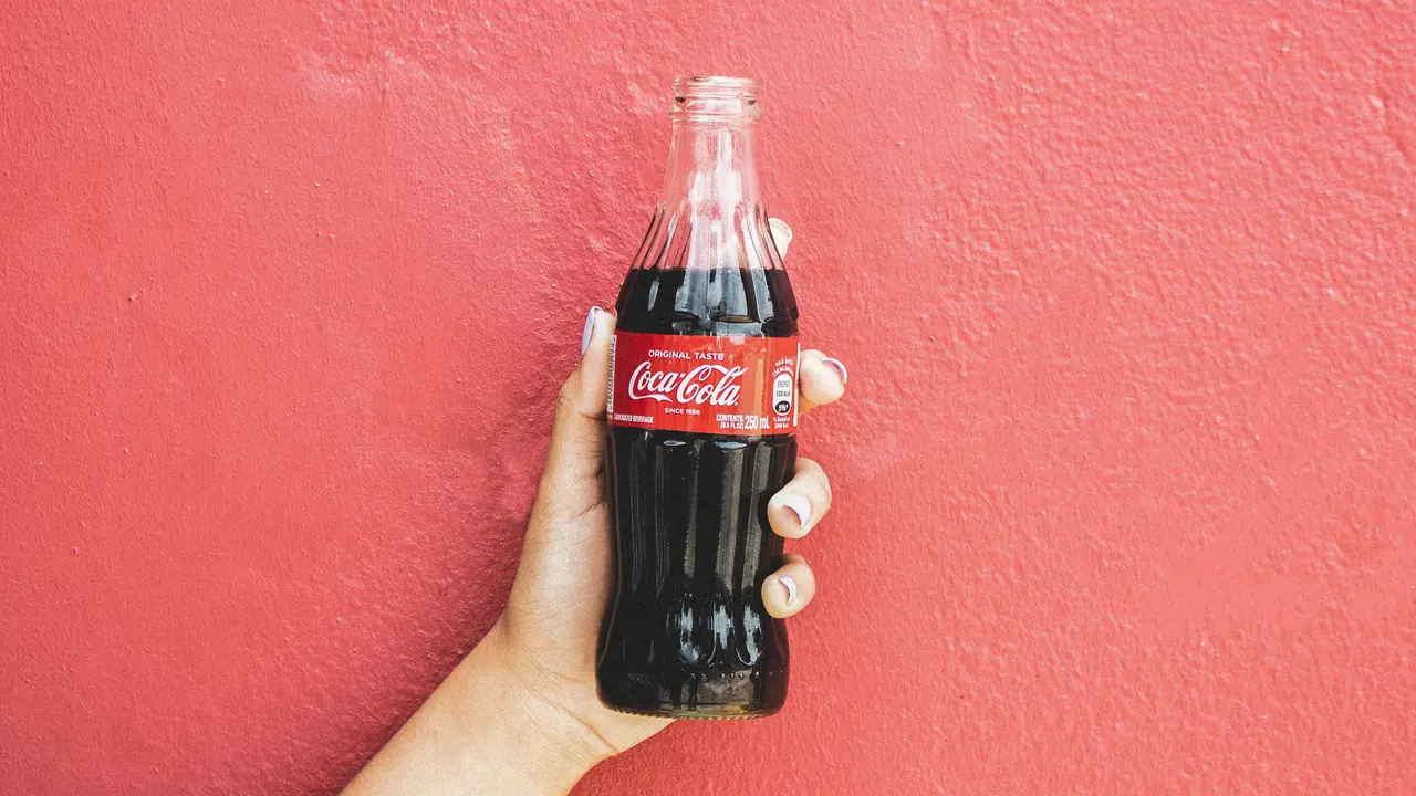 Coca cola glass bottle