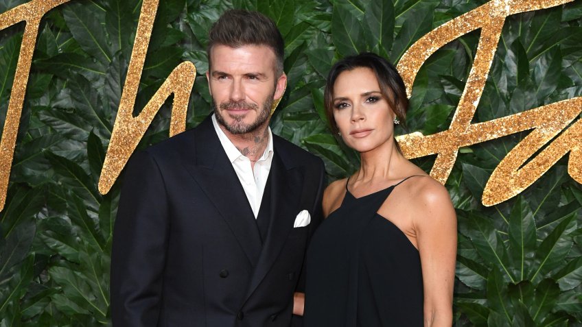 David Beckham and Victoria BeckhamThe British Fashion Awards, Arrivals, Royal Albert Hall, London, UK - 10 Dec 2018.