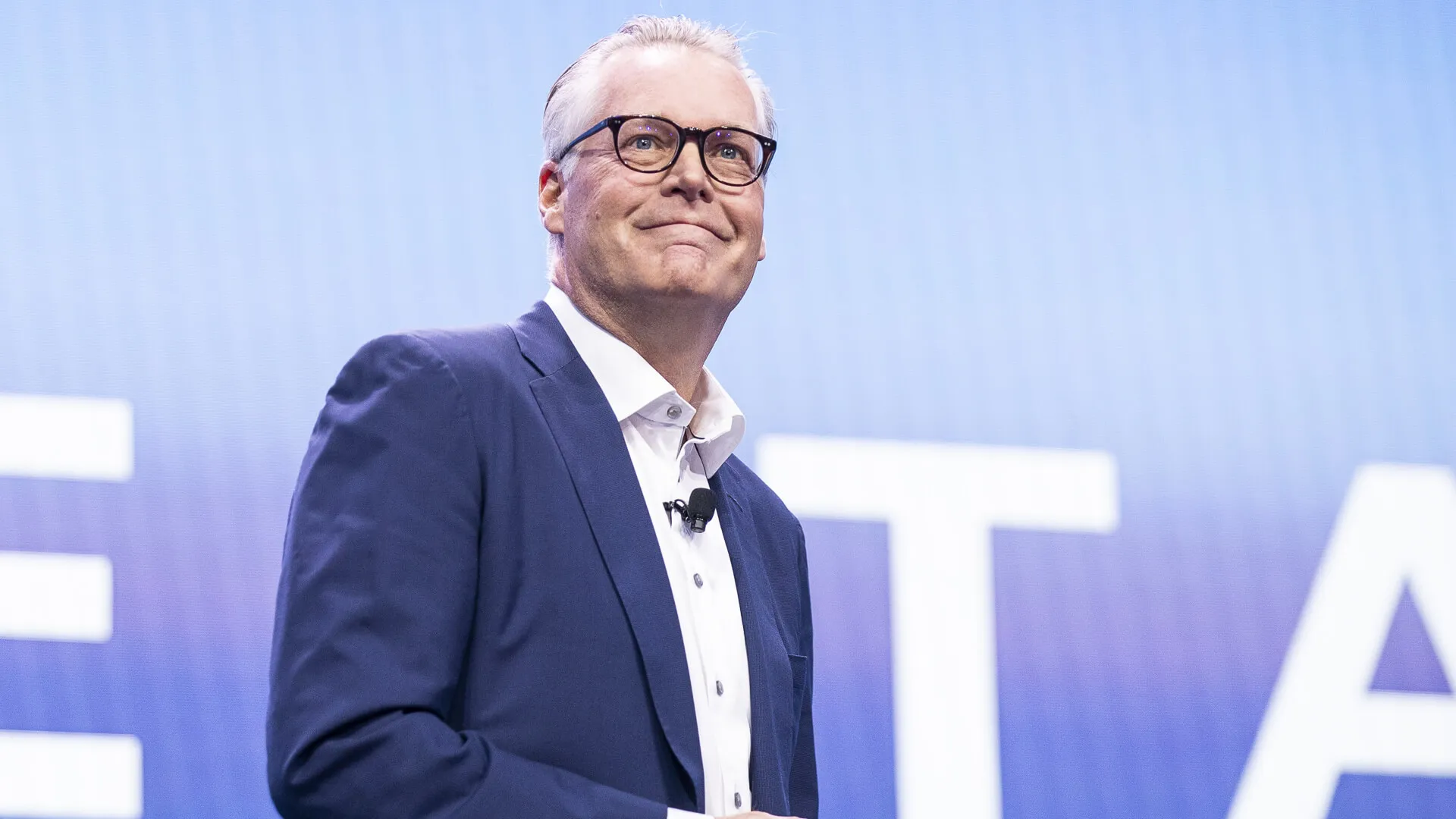 Mandatory Credit: Photo by ETIENNE LAURENT/EPA-EFE/Shutterstock (10520034b)Delta Airline CEO Ed Bastian delivers a speech during the Delta keynote at the 2020 International Consumer Electronics Show in Las Vegas, Nevada, USA, 07 January 2020.