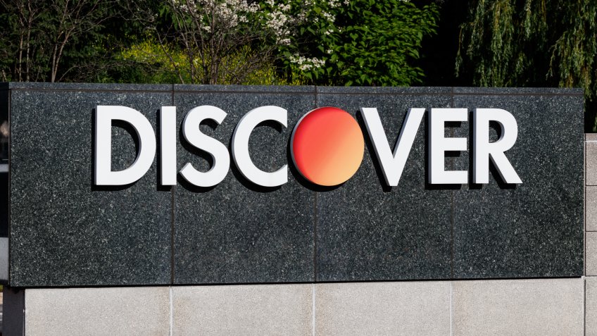 Riverwoods - Circa June 2019: Discover Financial Services headquarters.