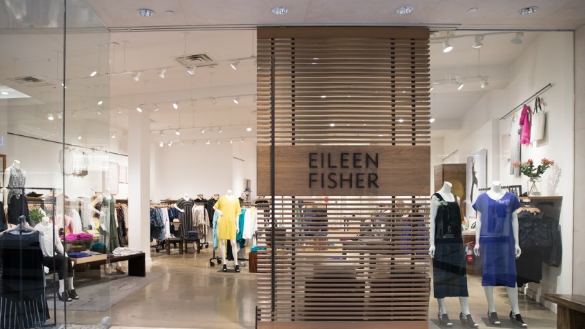 Philadelphia, Pennsylvania, May 30 2018:Eileen Fisher store front in Philadelphia.