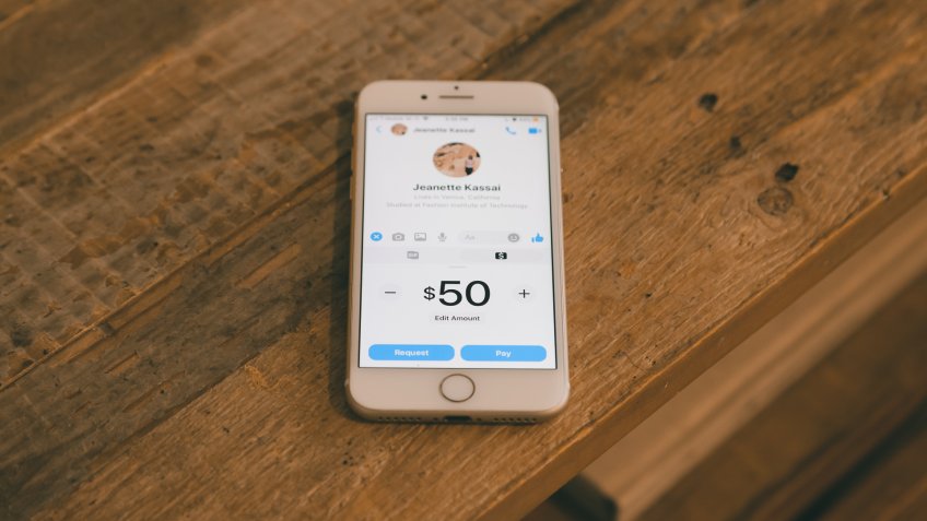 Facebook Messenger payment.