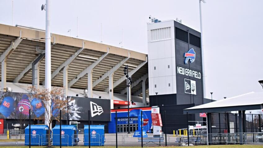 Orchard Park, New York/USA - January 7, 2020: New Era Field Home of Buffalo Bills Football Team.