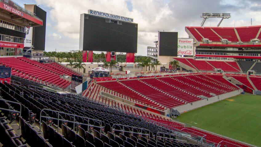 05-29-19 - TAMPA - FLORIDA - USA - RAYMOND JAMES STADIUM AND BIG SCREEN.