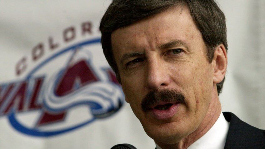 Mandatory Credit: Photo by Ed Andrieski/AP/Shutterstock (6480844b)KROENKE Stan Kroenke talks about his purchase of the Denver Nuggets, the Colorado Avalanche and the Pepsi Center during a news conference in Denver, on .