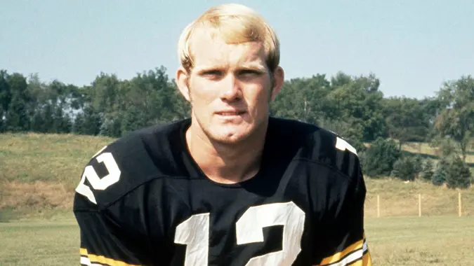 Mandatory Credit: Photo by Hc/AP/Shutterstock (6649905a)Terry Bradshaw, quarterback for the Pittsburgh Steelers, is shown in 1970Steelers Bradshaw 1970, USA.