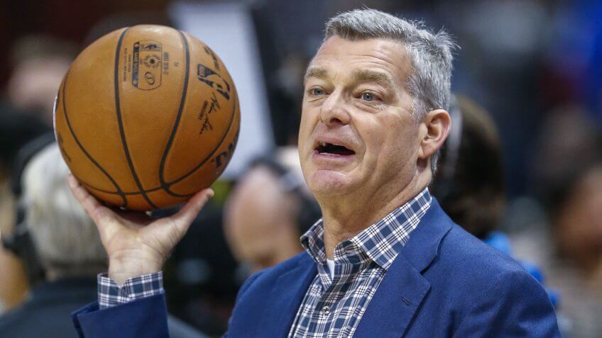 Mandatory Credit: Photo by Erik S Lesser/EPA/Shutterstock (7868786y)Tony ResslerBoston Celtics at Atlanta Hawks, USA - 13 Jan 2017Atlanta Hawks co-owner Tony Ressler during the first half of the NBA basketball game between the Boston Celtics and the Atlanta Hawks at Philips Arena in Atlanta, Georgia, USA, 13 January 2017.
