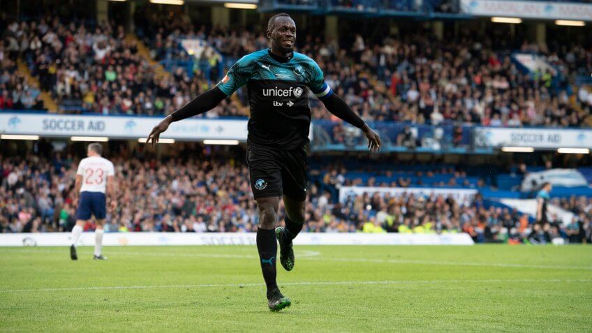 Usain Bolt Soccer Aid for Unicef, Stamford Bridge, London, UK - 16 Jun 2019.