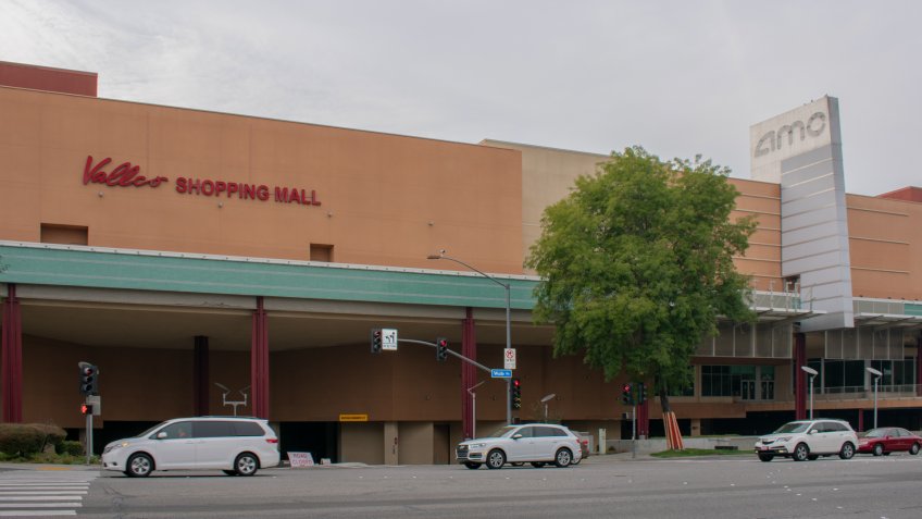 Cupertino, CA, United States - November 13, 2018 : Vallco Shopping Mall is defunct and almost entirely vacant shopping mall in California.