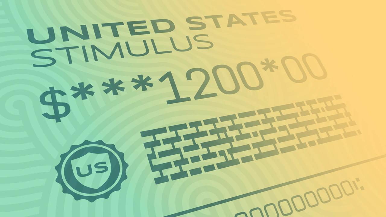 United States Treasury stimulus payment for Coronavirus CoViD-19 outbreak disease.