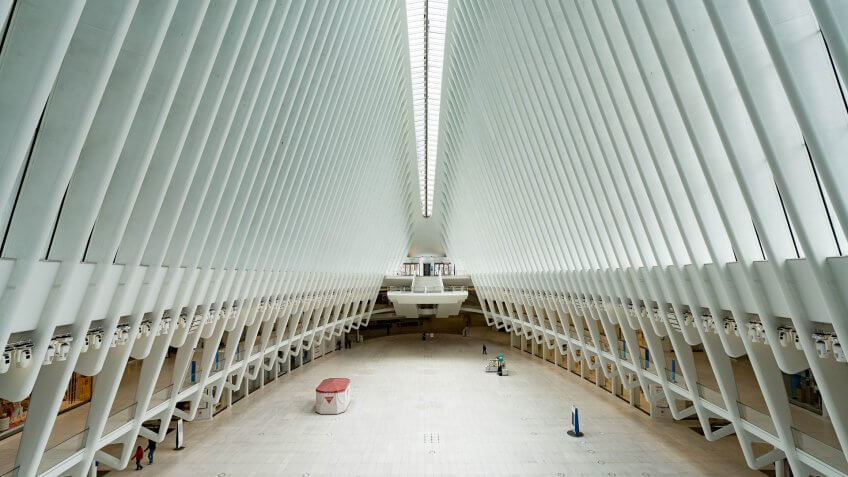 empty oculus in new york city