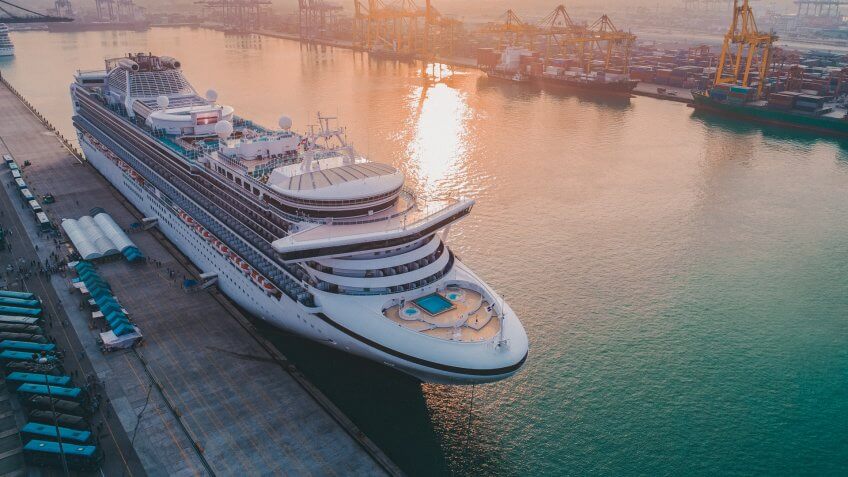 Cruise passengers ship berthing in the port services to the passenger sailing to destination port, restriction quarantine healthcare to all berthing ports.