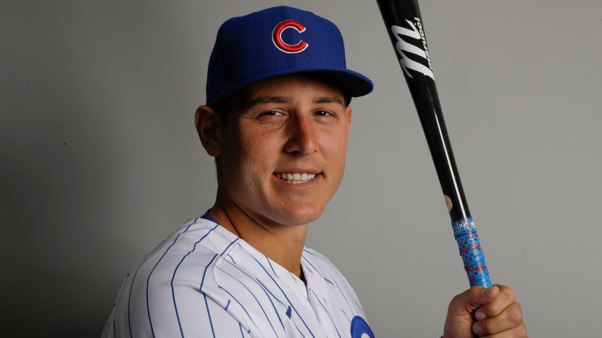 Mandatory Credit: Photo by Gregory Bull/AP/Shutterstock (10560850an)This is a 2020 photo of Anthony Rizzo of the Chicago Cubs baseball team.