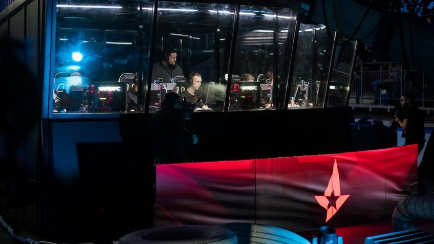 SAINT PETERSBURG, RUSSIA - OCTOBER 2017: Counter Strike: Global Offensive cyber sport event.