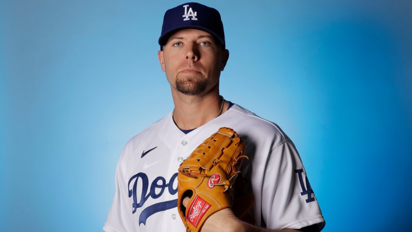 Mandatory Credit: Photo by Gregory Bull/AP/Shutterstock (10562885bv)This is a 2020 photo of Blake Treinen of the Los Angeles Dodgers baseball team.