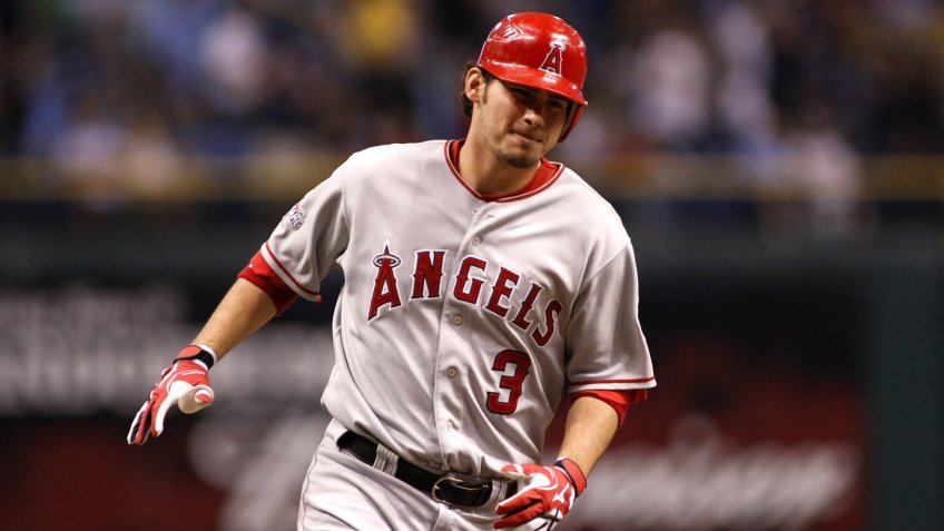 Mandatory Credit: Photo by Brian Blanco/EPA/Shutterstock (7717765ae)Los Angeles Angels Shortstop Brandon Wood Rounds the Bases After Hitting a Tie-breaking Home Run During the Ninth Inning of a Major League Baseball Game Against the Tampa Bay Rays in St Petersburg Florida Usa 17 September 2010 United States St.